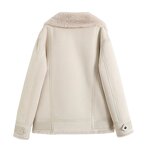 Faux Fur Reversible Jacket Factory - OEM Custom Thickened Warm Long Sleeve Coat