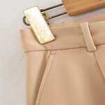 High Waist Pleated Casual Shorts Factory - OEM Custom Retro High Waist Side Pocket