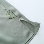 Sequin Satin Blouse Factory - OEM Custom Vintage Lapel Ladies Top