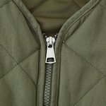 Quilted Washed Cotton Coat Factory - OEM Custom Autumn Fashion Retro Casual Round