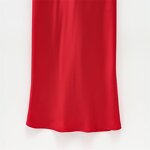 V-neck Satin Midi Dress Factory - OEM Custom Women's Spring V-neck Sleeveless Sexy