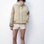 Stand Collar Pocket Decorated Jacket Factory - OEM Custom Winter Casual Long Sleeve