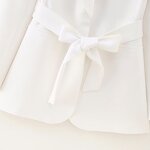 Belted Dress Collar Blazer Factory - OEM Custom Vintage Long Sleeve Coat