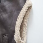 Lapel Vest Motorcycle Fur Vest Factory - OEM Custom Autumn Winter Trend Zipper