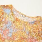 Lace Printed Top Skirt Set Factory - OEM Custom Retro Round Neck Short Sleeve Top