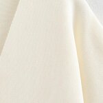 Plain Short-sleeved Sweater Factory - OEM Custom Retro V-neck Single-breasted Female