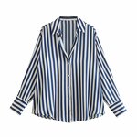 Multicolor Poplin Blouse Factory - OEM Custom Vintage Button Up Women's Top