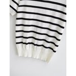 Retro Round Neck Striped Sweater Factory - OEM Custom American Autumn Casual Fashion