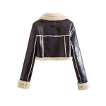 Warm Cropped Jacket Factory - OEM Custom Autumn Winter Long Sleeve Coat