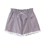 Plaid Shirt Shorts Set Factory - OEM Custom Summer Button Shirt Elastic Waist