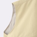 Round Neck Zipper Pleated Vest Factory - OEM Custom European Autumn Classic Retro