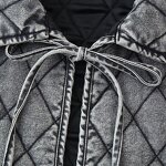 Stone-washed Quilted Cotton Coat Factory - OEM Custom Autumn Fashion Retro Casual