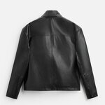 Imitation Leather Short Jacket Factory - OEM Custom Spring Men's Retro Classic Black