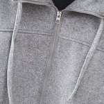 Short Hooded Sweatshirt Factory - OEM Custom Fabric Retro Slim Fit Ladies Top