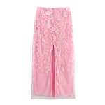 Hollow Flower Suit Factory - OEM Custom Trendy Oblique Shoulder Top and Skirt