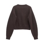 Pocket Decoration Knitted Sweater Factory - OEM Custom Retro Round Neck Single-breasted