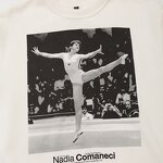 Printed Sports Sweater Factory - OEM Custom Retro Round Neck Ladies Top