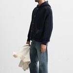 Loose Hooded Knitted Cardigan Factory - OEM Custom Spring Men's Trendy Single-breasted