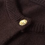Pocket Decoration Knitted Sweater Factory - OEM Custom Retro Round Neck Single-breasted