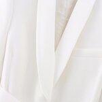 Belted Dress Collar Blazer Factory - OEM Custom Vintage Long Sleeve Coat