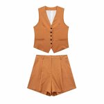 Linen Blend Tank Top Factory - OEM Custom Retro Sleeveless Female Top