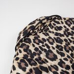 Leopard Print Cotton Coat Factory - OEM Custom Women Fashion Long Sleeves Button