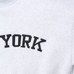 Text Embroidered Velvet Sweatshirt Factory - OEM Custom Sports Retro Ladies Top