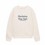 Letter Embroidery Sweatshirt Factory - OEM Custom Women's Round Neck Slim Fit