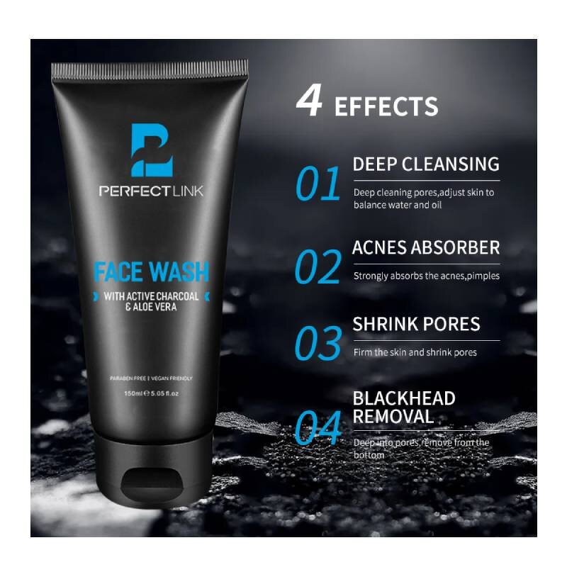Men Face Wash Manufacturer - OEM Oil Control Moisturizing Foam Cleanser