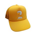 Promotional Tracker Hat Factory - OEM Wholesale Custom Yellow Foam Polyester 3D Embroidery