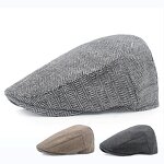 Men's Beret Factory - OEM Custom British Retro Solid Color Embroidered Cap