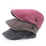 Flat Ivy Hat Factory - OEM Custom Unisex Washed Cotton Embroidered Beret