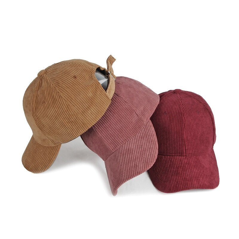 Corduroy Baseball Cap Factory - OEM Custom Design Unstructured Multi-Colored Leopard Checkered Dot