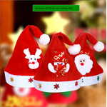 Velvet Christmas Party Hat Factory - OEM 2024 Unisex Custom Logo Embroidery DIY Santa Claus Hat