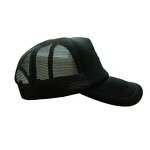 Trucker Cap Factory - OEM Unisex High Profile Black Polyester Breathable 3D Embroidery