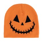 Embroidered Pumpkin Beanie Cap Factory - OEM Custom 100% Cotton Winter & Halloween Wear Headwear