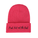 Winter Knitted Hat Factory - OEM Unisex Customized Vintage Embroidered Letter Solid Color Thermal