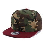Snapback Caps Factory - OEM Wholesale Customized 6 Panel Vintage Camo Patch Embroidery