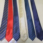 Men's Slim Skinny Neckties Factory - OEM Custom Many Solid Colors or Striped Prints Classic Style Silk