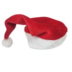 Classic Red Plush Santa Hat Factory - OEM for Adults and Children Cotton New Year Christmas Decoration