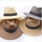 Panama Cap Factory - OEM Customized New Solid Color Sunshade Breathable Women's Wide Brim