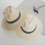 Summer Beach Hat Factory - OEM Elegant Unisex Wide Brim Luxury Flat Top Recycled Straw