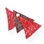 Classic Plush Red Santa Claus Hat Factory - OEM with 3D Embroidered Snowflake Winter Decoration