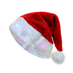 Santa Claus Hat Factory - OEM Classic 3D Embroidered Thickened New Year's Party Beanies Light-Up