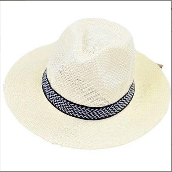 Summer Beach Hat Factory - OEM Elegant Unisex Wide Brim Luxury Flat Top Recycled Straw