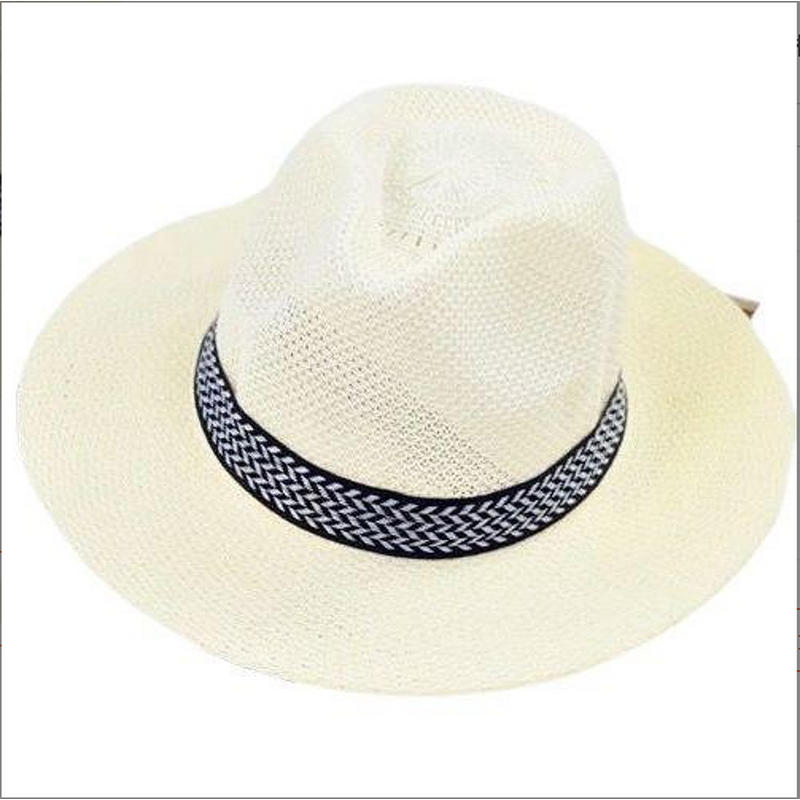 Summer Beach Hat Factory - OEM Elegant Unisex Wide Brim Luxury Flat Top Recycled Straw