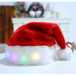 Velvet Santa Claus Hat Factory - OEM LED Lights for Adults Children 3D Embroidered Christmas
