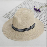 Summer Beach Hat Factory - OEM Elegant Unisex Wide Brim Luxury Flat Top Recycled Straw