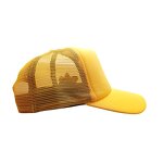 Promotional Tracker Hat Factory - OEM Wholesale Custom Yellow Foam Polyester 3D Embroidery