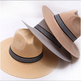 Panama Cap Factory - OEM Customized New Solid Color Sunshade Breathable Women's Wide Brim